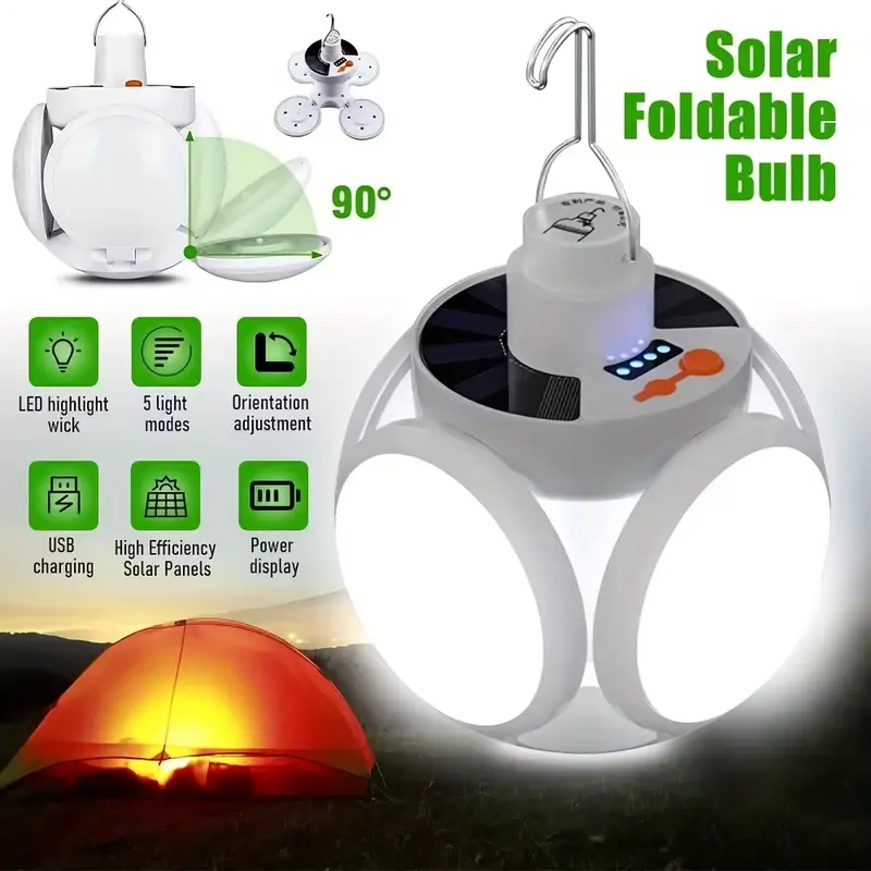 1 Solar Folding Light with USB - đánh giá và giá Power Outage Light